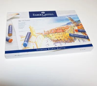 ファーバーカステル　オイルパステル　３６色　紙箱　専門小筆セット　パステル